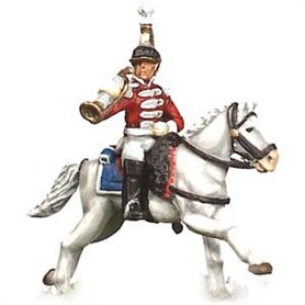 Prince August 546C Napoleon, officerarhäst för Prince August form nummer 546A, 25 mm hög