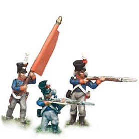 Prince August 542 Napoleon Nederländerna, 36:e jägareregementet, 25 mm höga