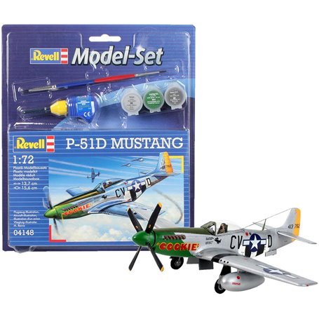 Revell 64148 Model Set Flygplan P-51D Mustang "Gift Set"
