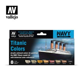 Vallejo 71646 Paint Set "Titanic Colors"