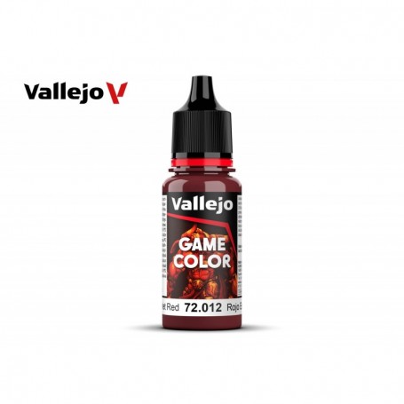 Vallejo 72012 Game Color 012 Scarlet Red 18ml