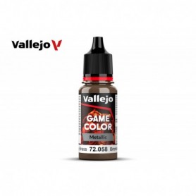 Vallejo 72058 Game Color 058 Brassy Brass Metallic 18ml