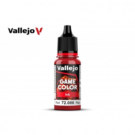 Vallejo 72086 Game Color 086 Red Ink 18ml
