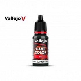 Vallejo 72090 Game Color 090 Black Green Ink 18ml
