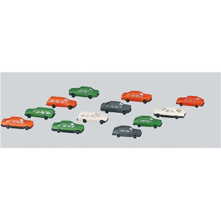 Märklin 8904 Set med 12 st personbilar, färdigmålade