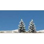 Busch 6151 Granar täckta i snö, 2 st, 55 mm höga