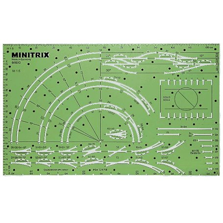 Trix 66600 Spårplansschablon för Minitrix