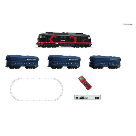 Roco 51342 z21 start digital set: Diesel locomotive class 232 with goods train, Cargounit/PKP