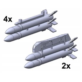 Maestro Models K4944 SAAB 105 Sk60 13,5 cm m/56 raketer x 12 m. pyloner 3D print