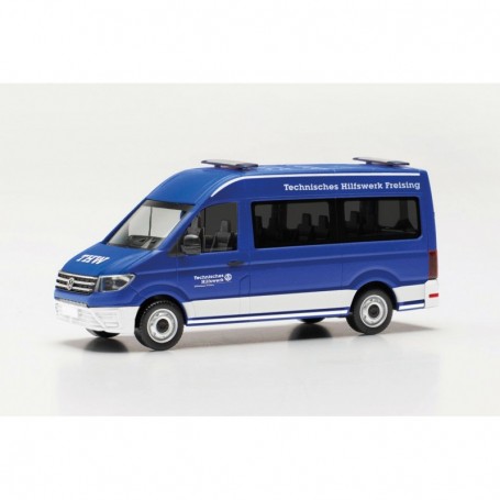 Herpa 097369 VW Crafter bus high roof "MTW Jugend THW Freising"