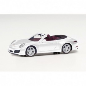 Herpa 038843-002 Porsche 911 Carrera 2 Cabrio, carrara white metallic