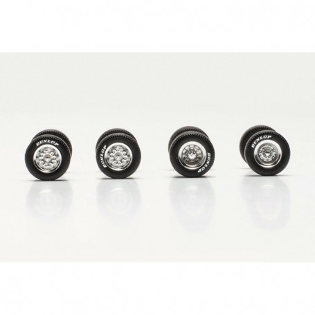Herpa 054300 Accessories wheel-set chrom "Dunlop"
