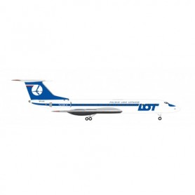 Herpa Wings 537025 Flygplan LOT Polish Airlines Tupolev TU-134A - SP-LHG