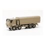 Herpa 746984 Iveco Trakker 8x8 protected flatbed truck, sand beige