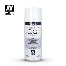 Vallejo 28531 Acrylic Matt Spray Varnish, 400 ml