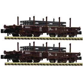 Fleischmann 845609 2-piece set: Heavy-duty flat wagons, ÖBB