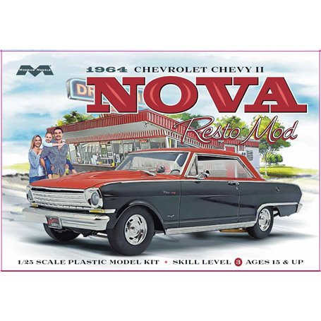 Moebius Models 2321 Chevrolet II Nova Resto Mod 1964