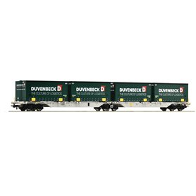 Roco 76635 Double container carrier wagon, DB AG "Duvenbeck D"