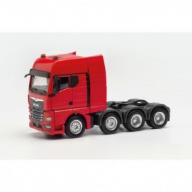 Herpa 316965 MAN TGX GX heavy duty tractor 4-axles (air-suspended, 8x4), red