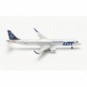 Herpa Wings 536325-001 Flygplan LOT Polish Airlines Embraer E195 - SP-LNM