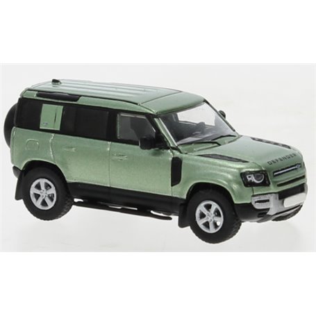 Brekina 870389 Land Rover Defender 110, metallic-grön, 2020