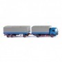 Wiking 045501 Flatbed road train (MB NG) - azur blue