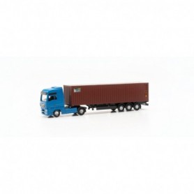 Herpa 066839 MAN TGX XXL container semitrailer "BEACON"