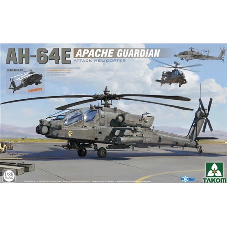 Takom 2602 Helikopter AH-64E Apache Guardian Attack Helicopter Kit