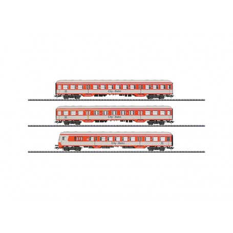 Trix 23434 Utbyggnads vagnsset "City-Bahn", 3 st vagnar