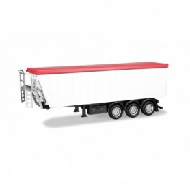 Herpa 076555-003 Dump trailer, white with red tarp