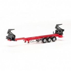 Herpa 076982-002 Hammar container side loader trailer, red