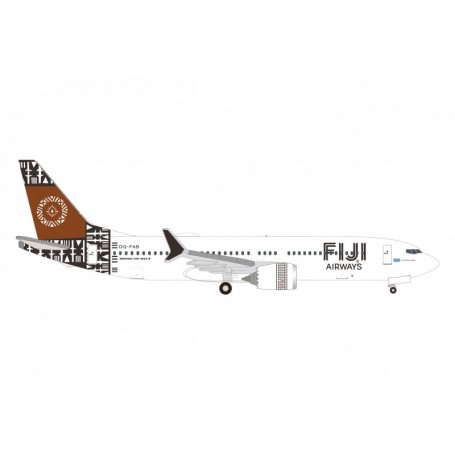Herpa Wings 537117 Flygplan Fiji 737 Max 8 - DQ-FAB "Island of Kadavu"