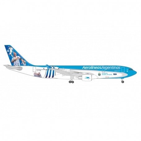 Herpa Wings 537247 Flygplan Aerolíneas Argentinas Airbus A330-200 - Selección de Argentina - LV-FVH