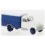 Brekina 37148 Lastbil Hanomag L28, vit/blå, 1950