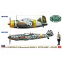 Hasegawa 02439 Flygplan B-239 BUFFALO & Messerschmitt Bf109G-6 “JUUTILAINEN” w/FIGURE (2 kits in the box)