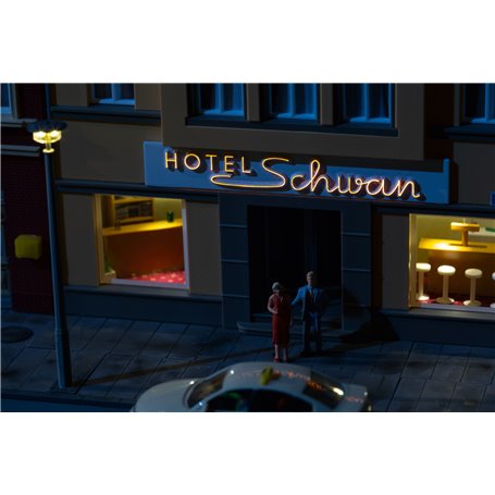 Auhagen 58101 LED-illuminated sign "Hotel Schwan"
