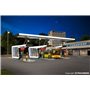 Kibri 39005 Extension set 2 modern bus stops with roof incl. LED