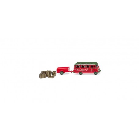 Wiking 026005 Panorama bus with trailer (MB O 319) "Christmas edition"