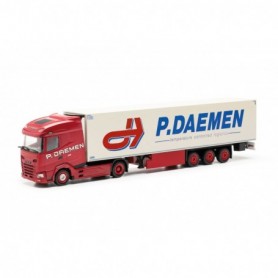 Herpa 317283 DAF XG refrigerated box semitrailer "P. DAEMEN" (Netherlands Maasbree)