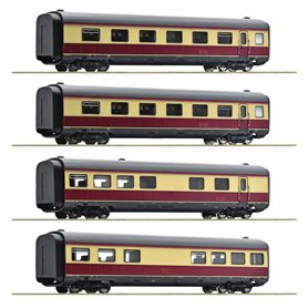 Roco 6220003 4-piece set: Intermediate coaches for gas turbine multiple unit class 602, DB
