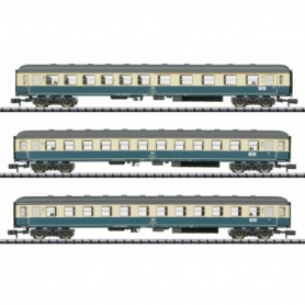Trix 15639 Vagnsset med 3 personvagnar "Express Train" Ivory Blue" DB