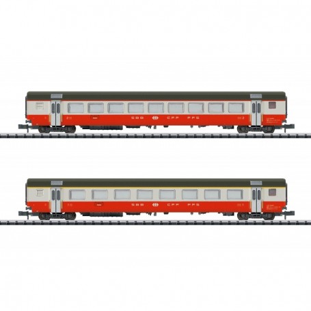 Trix 18721 Vagnsset med 2 personvagnar "Swiss Express Train" Part 2 SBB CFF FFS