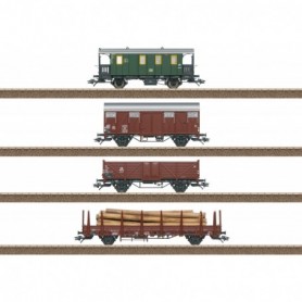 Trix 24140 Vagnsset med 4 godsvagnar "Branch Line" DB