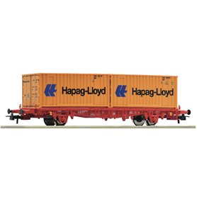 Roco 00113 Containervagn Lgjs 440 6 179-2 DB med last av 2 containers Hapag-Lloyd
