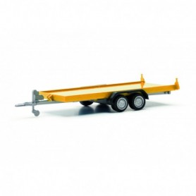 Herpa 052450-003 Transport trailer for passenger cars 2-axles, yellow