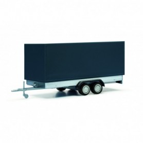 Herpa 052627-003 Canvas trailer for passenger cars 2-axle, black