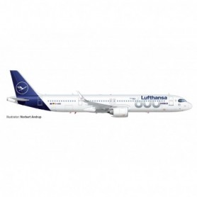 Herpa Wings 537490 Flygplan Lufthansa Airbus A321neo "600th Airbus"