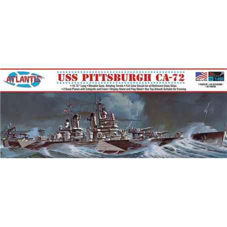 Atlantis Models H457 USS Pittsburgh CA-72 heavy Cruiser