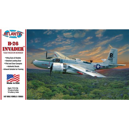 Atlantis Models M6818 Flygplan B-26 Invader Medium Bomber USAF