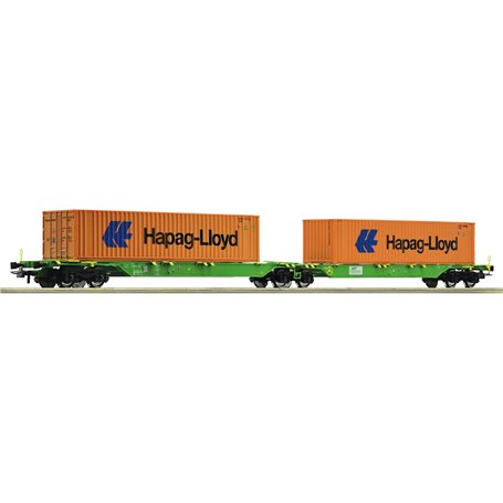 Roco 77370 Double container carrier wagon, type Sggrs "Hapag-Lloyd"